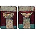 Bailey 'Modern Trophy' Oversize Canvas 2-piece Art Set