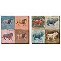 Bailey 'Lion' Oversized Canvas Art Set