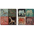 Bailey 'Giraffe' Oversized Canvas Art Set