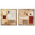 Jane Bellows 'Lattice III & IV' Oversized Canvas Art Set