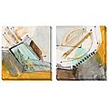 Barbara Zoern 'Proposition' Oversized Two-piece Canvas Art Set