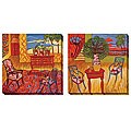 Cecile Broz 'Peaceful Retreat' Oversized Canvas Art Set