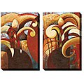 Cecile Broz 'Theoretical' Oversized Canvas Art Set