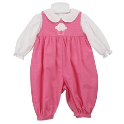 Petit Ami Newborn Girls' Overall Set