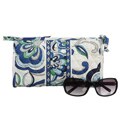 Vera Bradley 'Mediterranean White' Medium Bow Cosmetic Bag