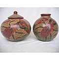 Handmade 2-piece Insect Vase Set (Nicaragua)