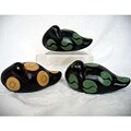 Set of 3 Handmade Swan Figurines (Peru)