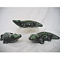 Set of 3 Handmade Peruvian Alligators (Peru)