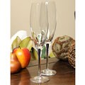 Orrefors Intermezzo Blue Champagne Flutes (Set of 4)