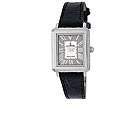 Le Chateau Women's Diamond-accented Leather Band Watch