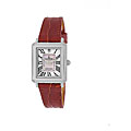 Le Chateau Women's Diamond-accented Leather Band Watch