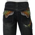 MO7 Men's Relax Fit Black Sand Jeans