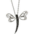 Sterling Silver 1/10ct TDW Diamond Necklace (I-J, I3)