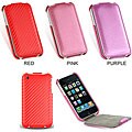 Iphone 3G 3GS Carbon Fiber Leather Pouch Case