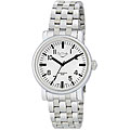 Activa Men's Stainless Steel White Dial Watch