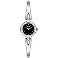 Pulsar Women's Black Dial Stainless Steel Watch