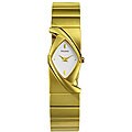 Pulsar Women's White Dial Goldtone Watch