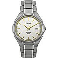 Pulsar Men's Silvertone Dial Titanium Watch