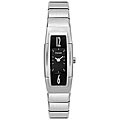 Pulsar Women's Black Dial Stainless Steel Watch