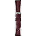 Matte Burgundy Alligator Leather 20-mm Watch Strap