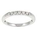 14k White Gold 1/4ct TDW Diamond 5-stone Band (H, I1)