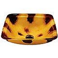 Vigo Brown and Gold Square Glass Vessel Sink