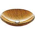 Vigo Half Moon Glass Vessel Sink