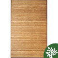 Handmade Light Brown Bamboo Rug (5' x 8')