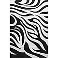 Hand-tufted Zebra Print Wool Rug (8' x 10')