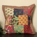 Tivoli Patch Work Euro Pillow Cover (India)