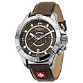 Zodiac Men's Adventure Brown Leather Strap Watch