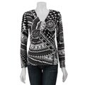Nicole Max Women's Geometric Print Medallion Top