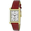 Le Chateau Women's 'Darvesi' Goldplated White Dial Watch