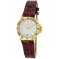 Le Chateau Women's Textured Dial Goldplated Watch