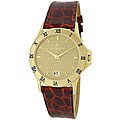 Le Chateau Men's Textured Dial Goldplated Watch