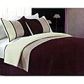 Floral Embroidery Quilted 3-piece Bedspread Set