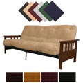 Provo Medium Oak Full Mission-style Frame/ Mattress Futon Set