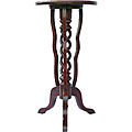 Teak Wood Round-top Spiral Accent Table (Thailand)
