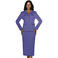 Todd & Olivia Women's Lavender Skirt Suit