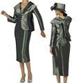 Nubiano Women's Taffeta Skirt Suit