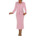 Todd & Olivia Women's Pink Skirt Suit