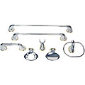Moen Villetta Chrome/ Polished Brass 7-piece Bath Accessory Kit
