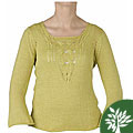 Organic Cotton Women's Citrine Riviera Raglan Sweater (Peru)