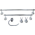 Moen Calais 5-piece Brushed Chrome/ White Bath Accessory Kit