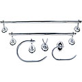 Moen Calais 5-piece Brushed Chrome/ White Bath Accessory Kit