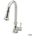 DeNovo Newport Chrome Pull-down Kitchen Faucet with Disposal Air Switch