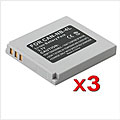 NB-4L Lithium-ion Battery For Canon Camera (3 Pack)