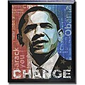 Keith Mallett 'Change' Black Framed Canvas