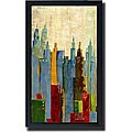 Cardenas 'Towerscape II' Framed Canvas Giclee