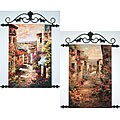 'Mediterranean II' 2-piece Canvas Tapestry Set